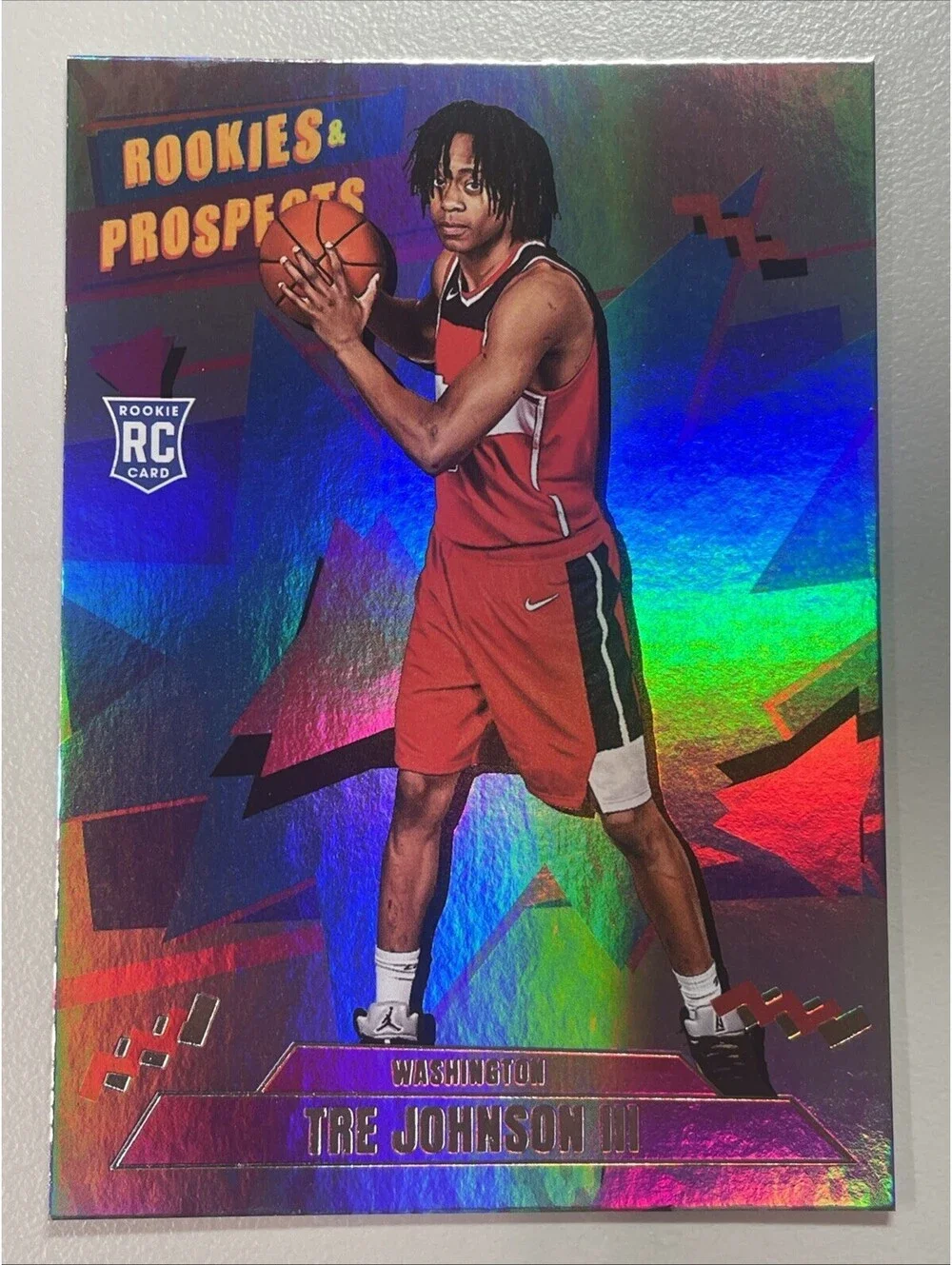 TRE JOHNSON III 2026 PANINI DECADES 90s ROOKIES & PROSPECTS FOIL #137 WIZARDS